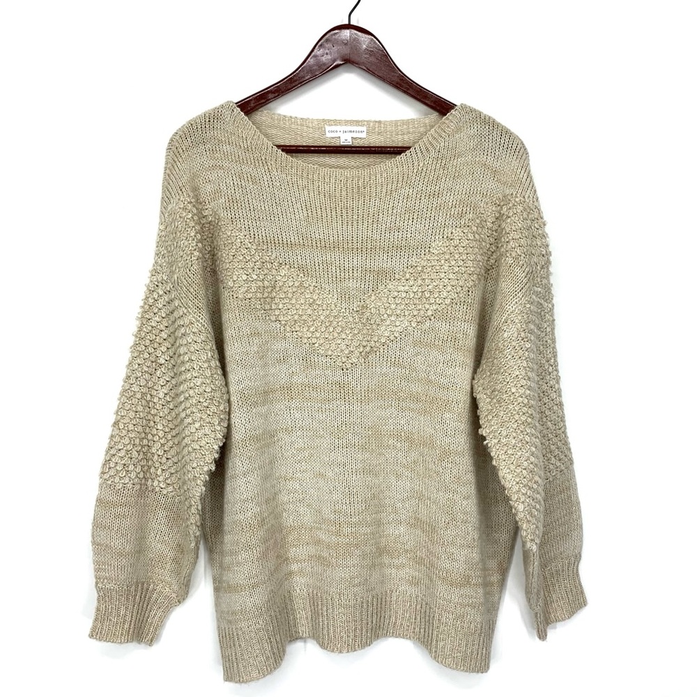 Coco & Jaimeson Oversized Boucle Loop Knit Textur… - image 1